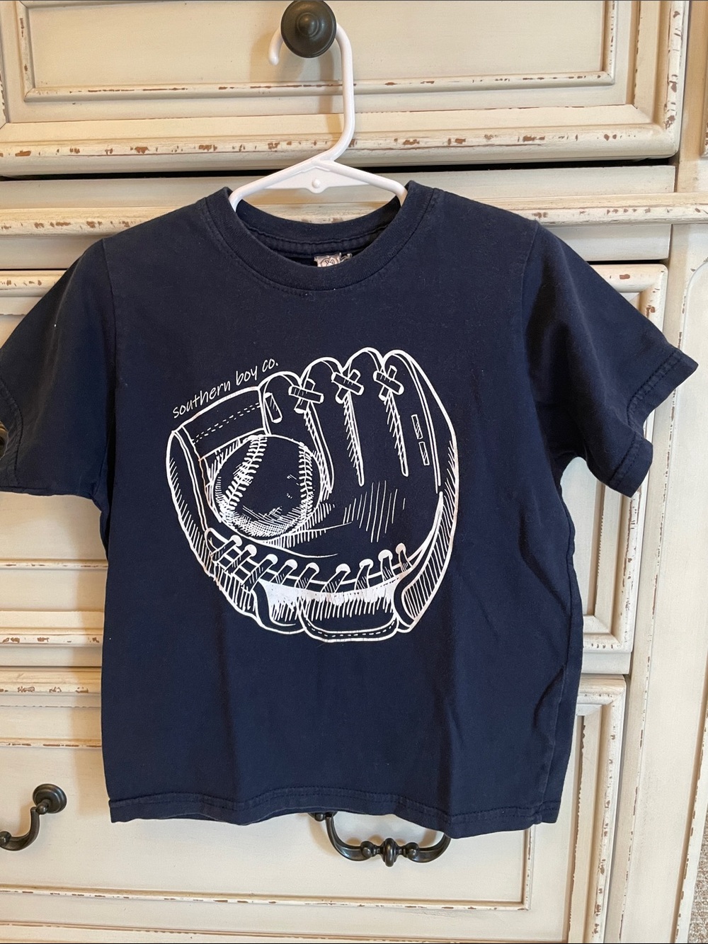 Southern Boy Co. Kids Navy Blue Baseball Graphic Tee